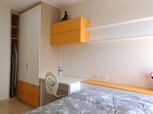 Premsiri Boutique Park เปรมสิริ บูทิก ปาร์ค (เกษตร-นวมินทร์) ห้องขนาด 54 ตรม. 2ห้องนอน 2ห้องน้ำ ชั้น4 ตึกA (ตึกใหม่) ห้อง built-inด้วยเฟอร์นิเจอร์อย่างดีพร้อมเครื่องใช้ไฟฟ้าครบ