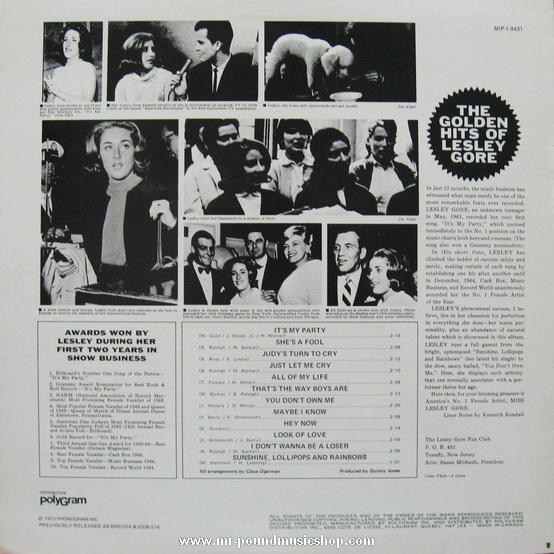 Lesley Gore - The Golden Hits of Lesley Gore