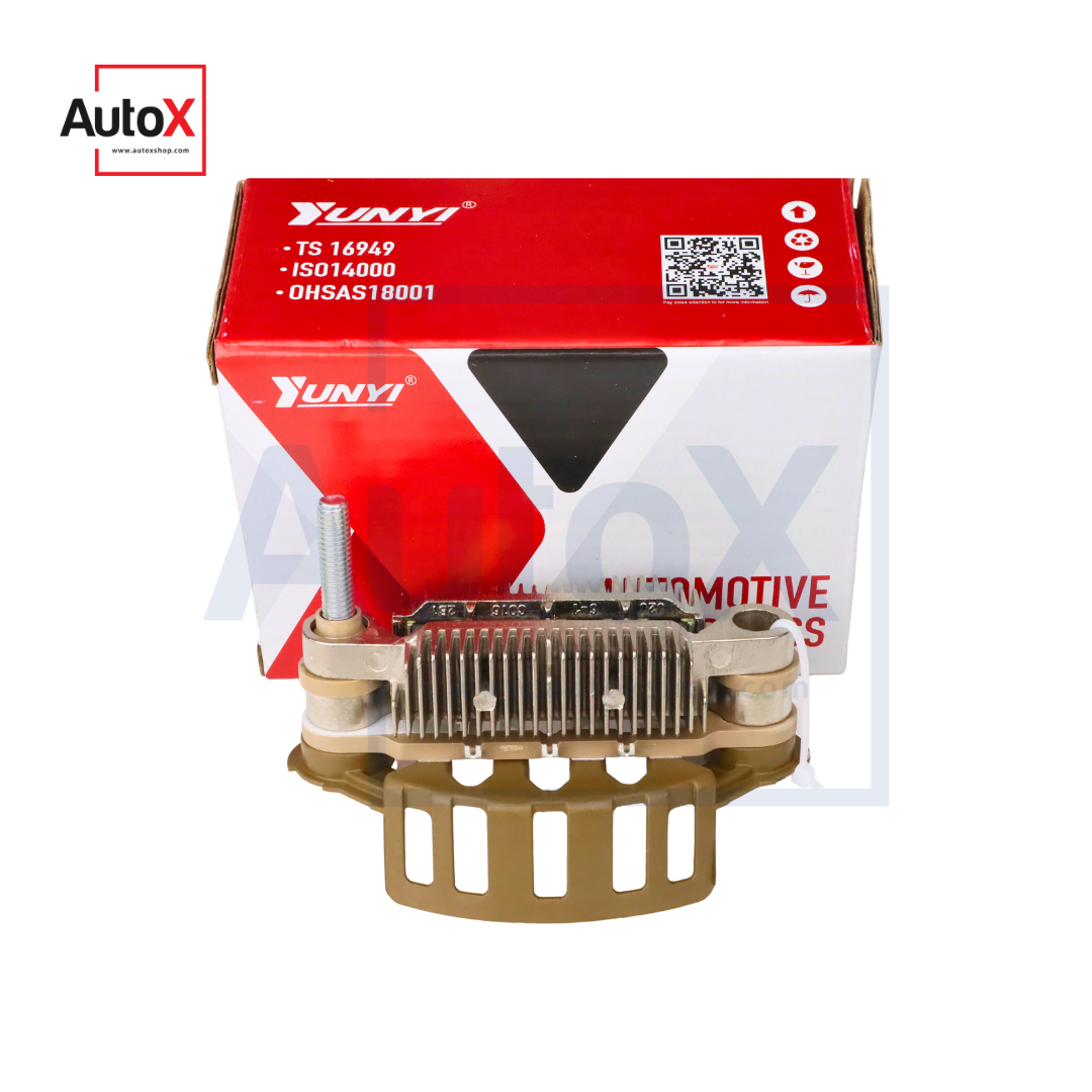 แผงไดโอด HONDA JAZZ GD CITY หวี โอด6เม็ด ระยะห่างรูน็อต75mm ยี่ห้อYUNYI