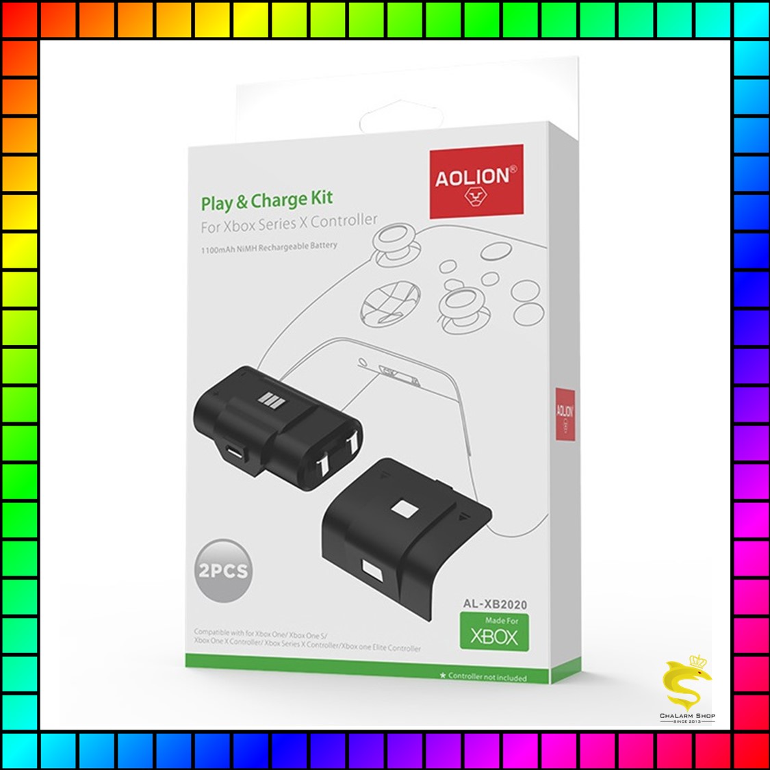 แนะนำ Aolion แบตเตอรี่ จอย XboxOne ทุกรุ่น & XboxSeriesS/X แพ็ค 2 ก้อน 1100 mAh