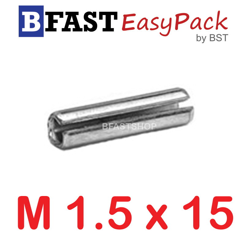 ปิ๊นตะกุดสแตนเลส SUS M1.5 x 15 (10 ตัว/ถุง)