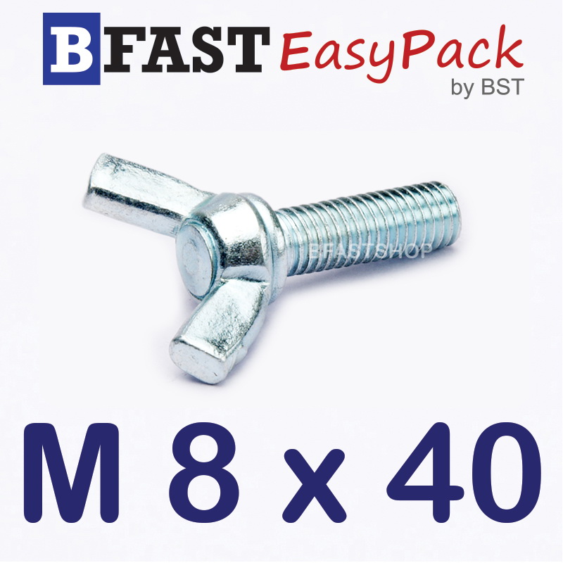 สกรูหางปลาหูกระต่าย M8 x 40 (2 ตัว/ถุง)