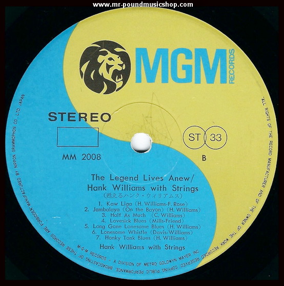 Hank Williams - The Legend Lives Anew - Hank Williams With Strings