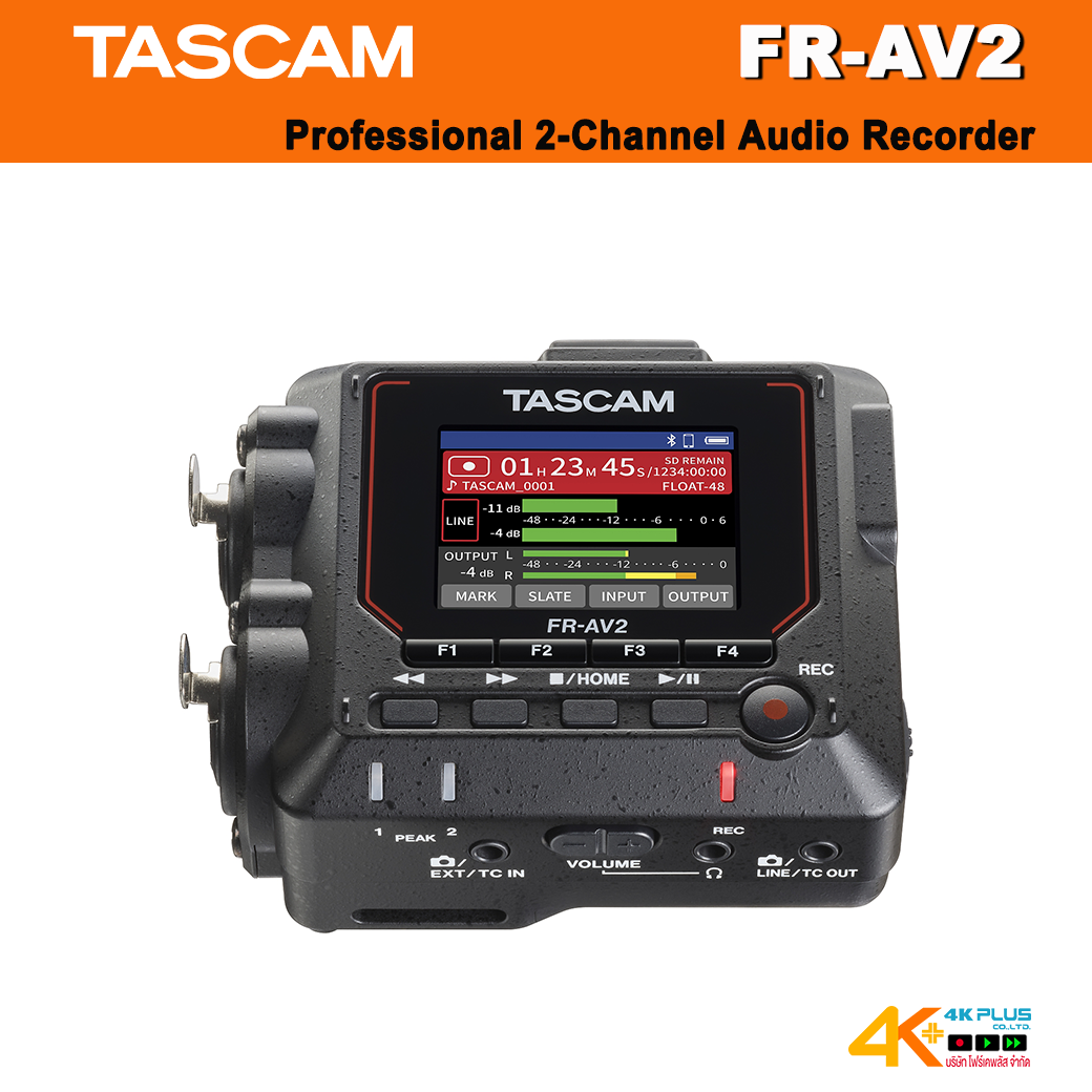 TASCAM FR-AV2 Professional 2-Channel Audio Recorder