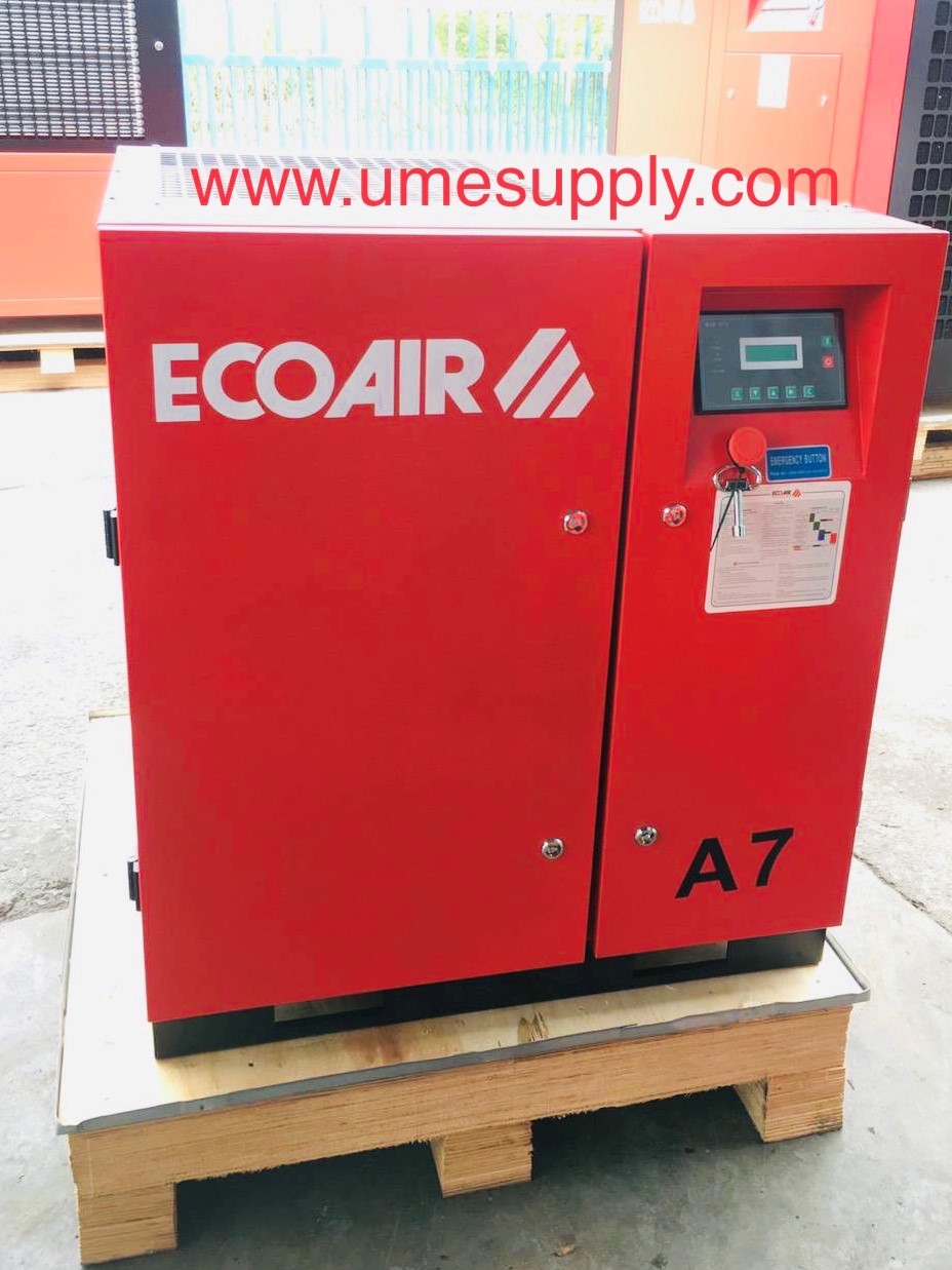 " ECO AIR "10 HP. SCREW AIR COMPRESSOR. คอมเพรสเซอร์แบบสกรู