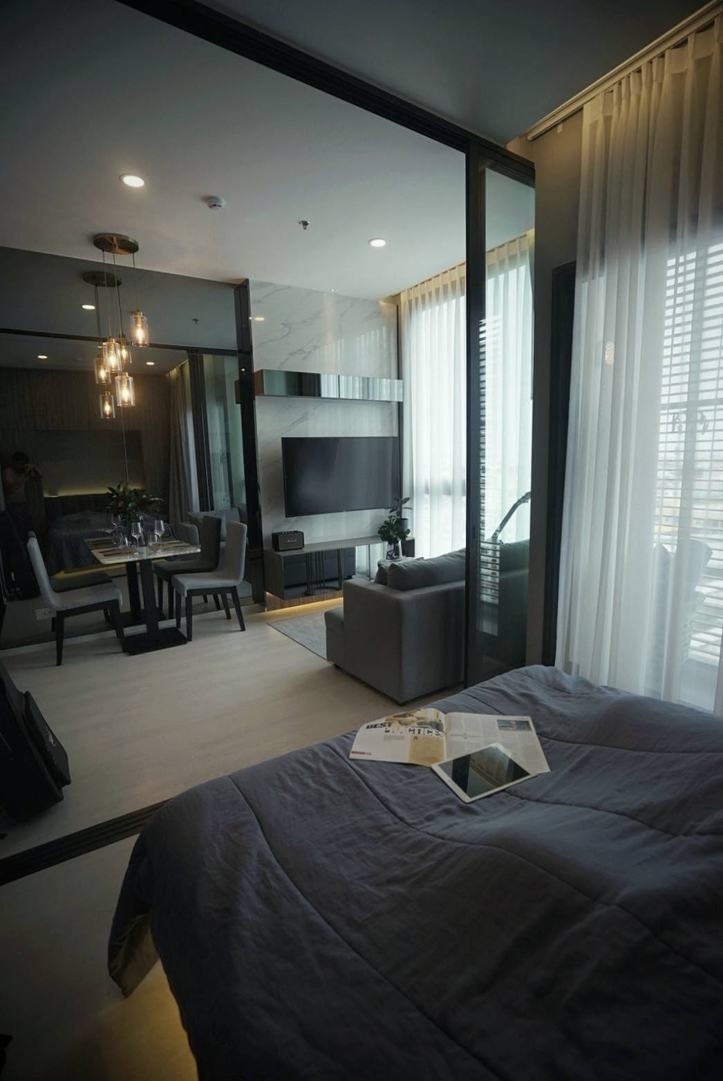 ให้เช้าคอนโด Mazarine Ratchayothin : แมสซารีน รัชโยธิน 1 ห้องนอน 1 ห้องน้ำ ขนาด 35 ตรม ชั้น 12 ห้องมุม