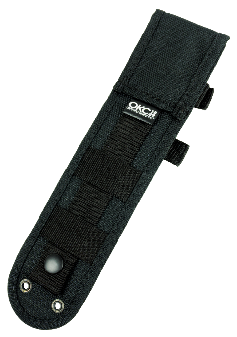 มีดใบตาย Ontario RAT-3 Utility Knife 3.75" Plain Blade, Micarta Handles, Black Nylon Sheath- 8665