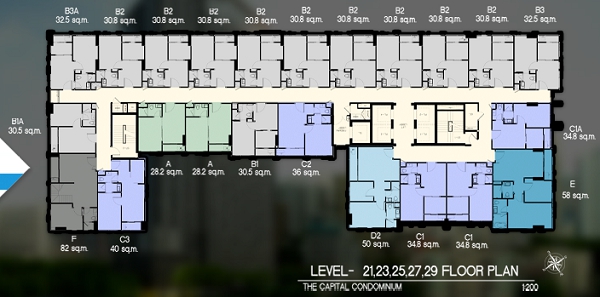 ขายดาวน์The Capital Ratchaprarop-Vibha ห้อง Duplex ชั้น 23-24 พื้นที่ 82 ตรม. ขายดาวน์ 1.7 MB Unit Type F ห้องพร้อมจะให้เข้าดูได้ช่วง สิ้นเดือน กันยายน 58 - ต้นเดือน ตุลาคม 58