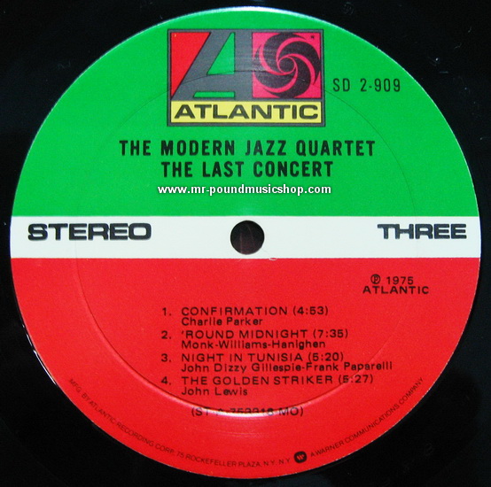 The Modern Jazz Quaetet - The Last Concert
