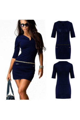 Women's Sexy Leopard Off Shoulder Long Sleeve Slim Mini Womens Dresses Online