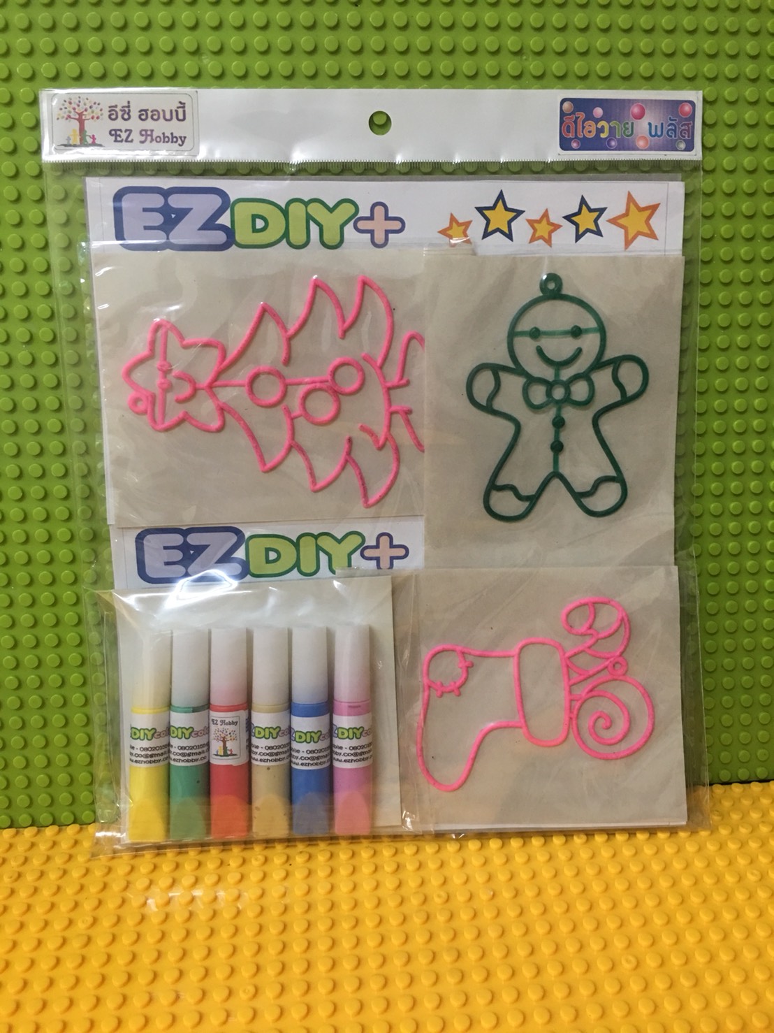 028 หยอดสี / บีบสี ติดกระจก - suncatcher / glass deco (EZ DIY+)