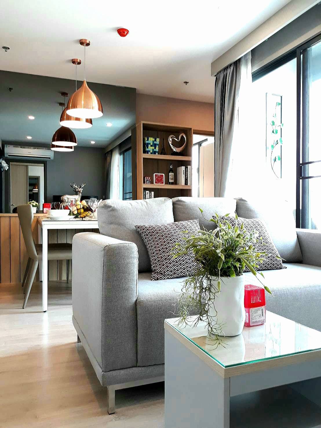 ให้เช่าคอนโด ไอดีโอ โอทู Ideo O2 ขนาด 53 ตรม 2 ห้องนอน 2 ห้องน้ำ อาคาร A ชั้น 10 ห้องมุม