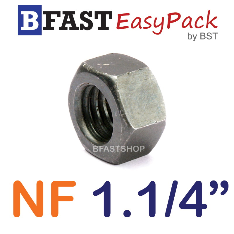 หัวน็อต NF 1.1/4"-12 ขอบ 47 mm. หนา 28 mm. (1 ตัว)