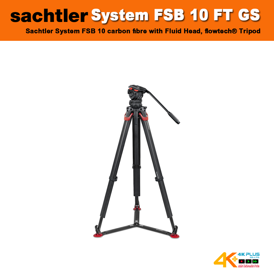 System FSB 10 FT GS Sachtler System FSB 10 carbon fibre with Fluid Head, flowtech Tripod, Ground Spreader