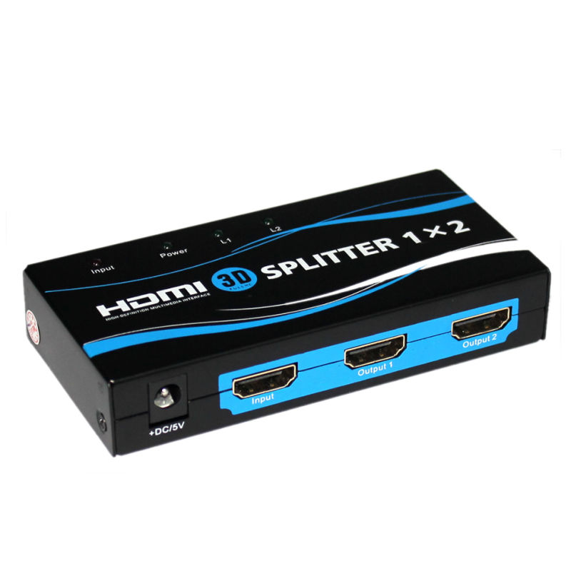 HDMI Splitter 1x2 ports Decode HDCP(1.1/1.2 Version)