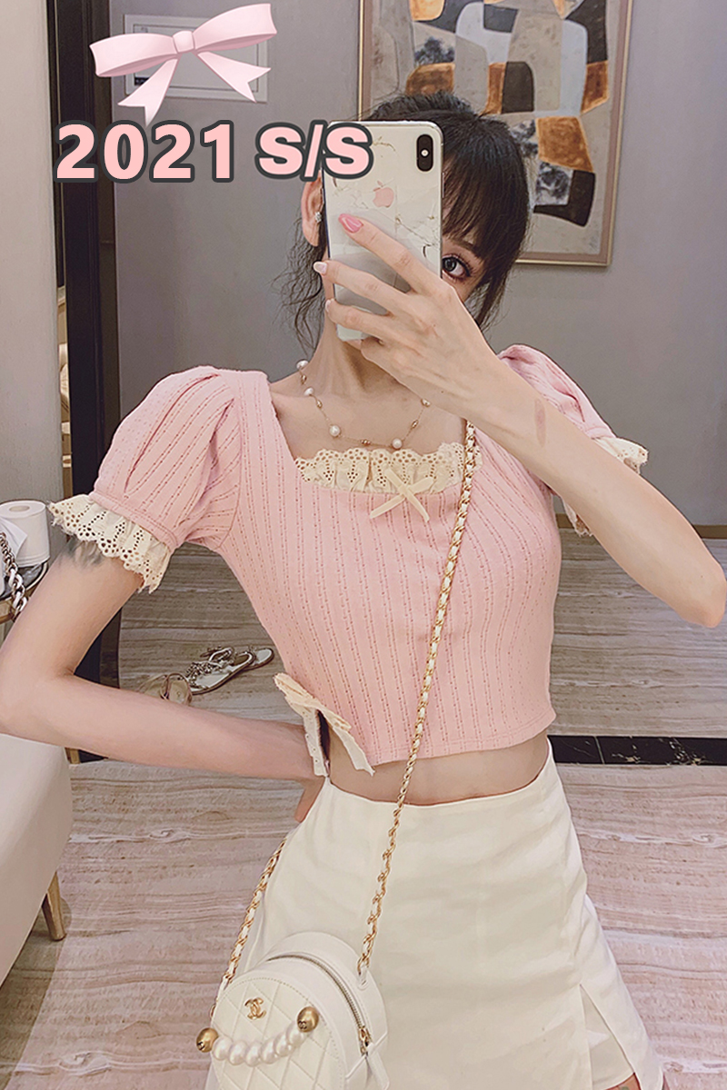 Girly Fancy Club : พรีออเดอร์ เสื้อแฟชั่นสไตล์หวานสีชมพูน่ารักๆ แบรนด์แท้