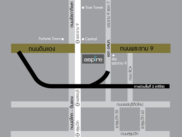 ขายคอนโด aspire rama 9 ห้อง 1 ห้องนอน พื้นที่ 40 ตรม. ทิศใต้ ตึก บี ชั้น 11 ราคา 4.3 ล้าน