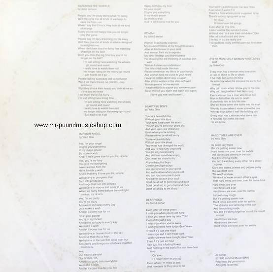 John Lennon & Yoko Ono - Double Fantasy