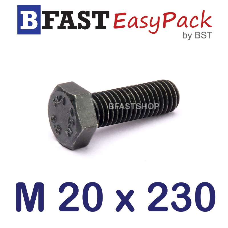 สกรูมิลดำ M20 x 230 *เกลียวครึ่ง*