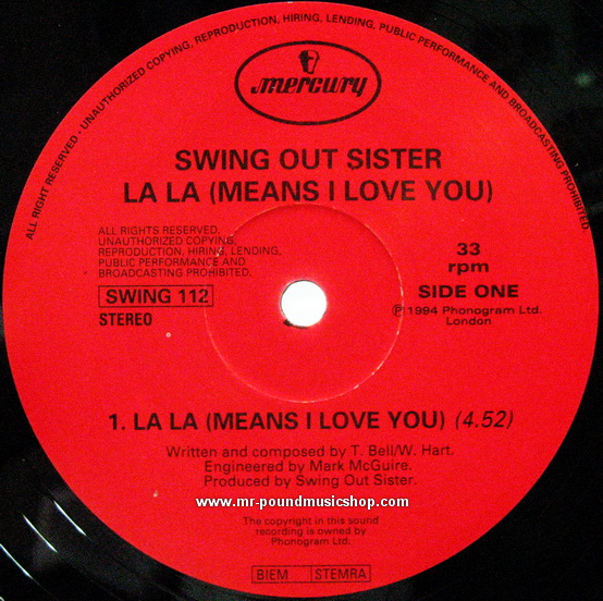 Swing Out Sister - La La (Means I Love You)
