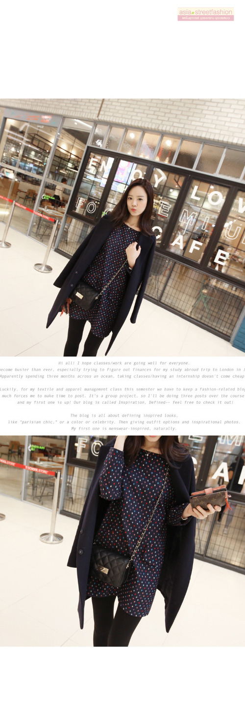 เสื้อโค้ทกันหนาว สีดำ ทรงสวย แบบผู้ดีมาก ผ้าวูลเนื้อดี บุซับในกันลม จะใส่คลุม หรือใส่เป็นเสื้อโค้ทปกติก็เก๋ค่า พร้อมส่งจ้า BLACK