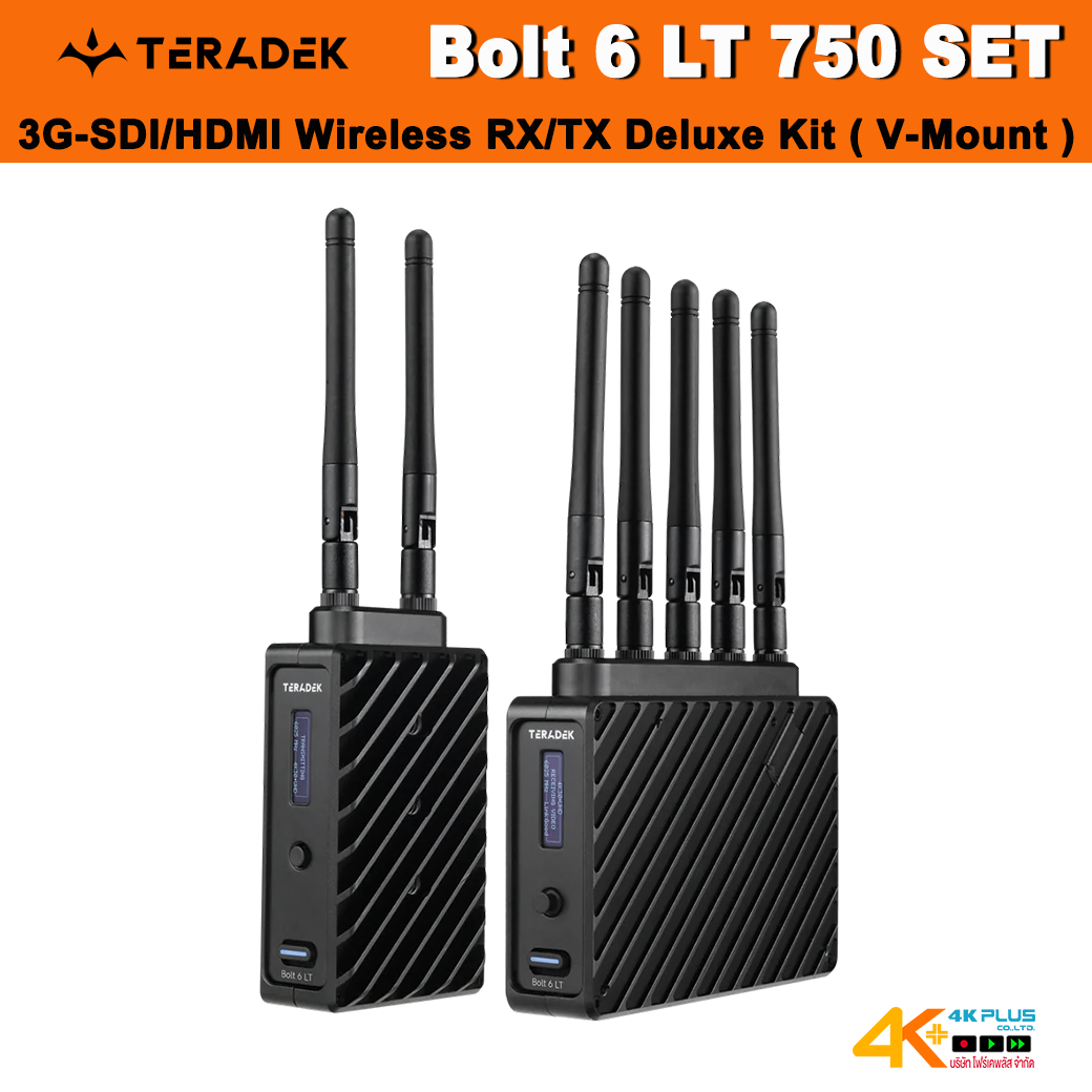 Teradek Bolt 6 LT 750 3G-SDI/HDMI Wireless RX/TX Deluxe Kit ( V-Mount )