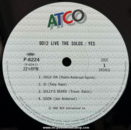 Yes - 90125 Live - The Solos