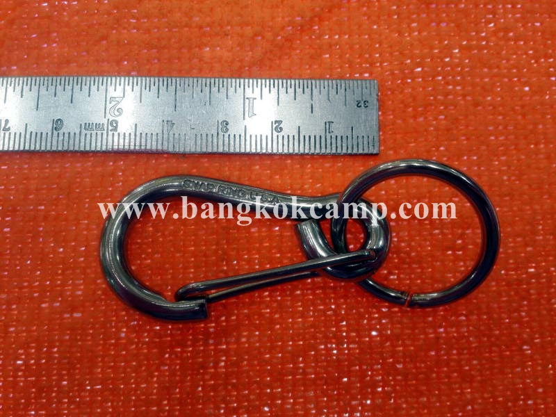 พวงกุญแจ คาราบิเนอร์ Carabiners สแน็ปลิงค์ Snaplink - สแตนเลส (ทรงบอลลูน) ขนาด2นิ้ว USA.