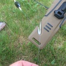 มีดเดินป่า StatGear Surviv-All Fixed-Blade Bowie Knife with Sheath, Firestarter, Sharpener & Cord Cutter for Hunting Camping Outdoors Hiking EDC