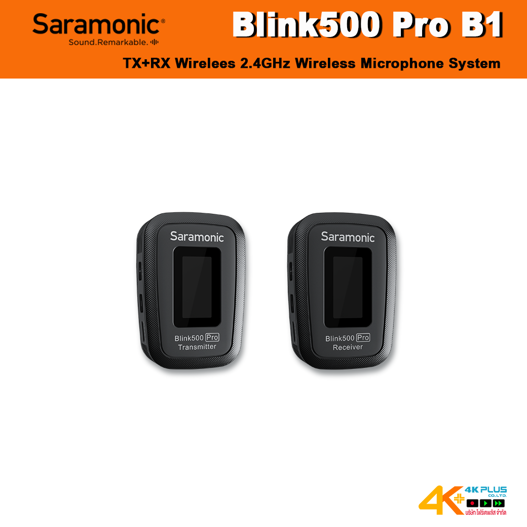 Blink500 Pro B1 3.5MM 2.4G Dual Channel Wireless Microphone with Charging cases