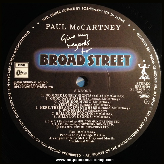 Paul McCartney - Give My Regards To Broad Street