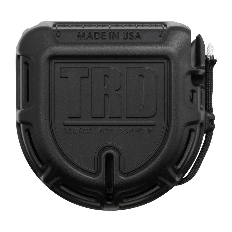 TRD - Tactical Rope Dispenser - Black.. กล่องใส่เชือก พร้อมใบมีดตัด PARACORD​ ...Made in USA​ (​สีดำ)​