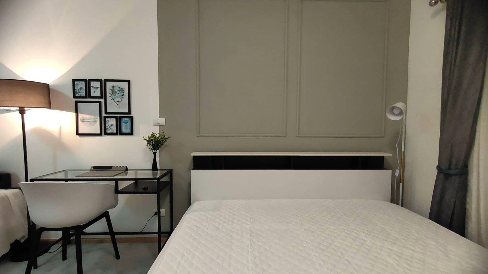 ให้เช่าคอนโด UNIO Charan 3 (ยูนิโอ คอนโด จรัญฯ 3) 1 ห้องนอน ชั้น 6 ตึก J เห็นวิวสระ เพิ่งแต่งเสร็จ