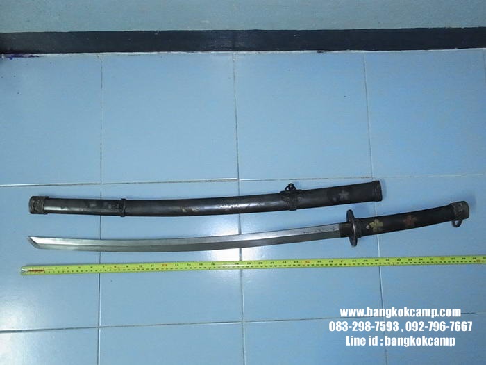 ดาบซามูไร ใบมีดเป็นเหล็กลาย (ใบมีดดามัสกัส)