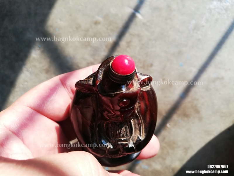 ขวดยานัตถ์ แกะจากเขาสัตว์ เทพเจ้าจีน (6)