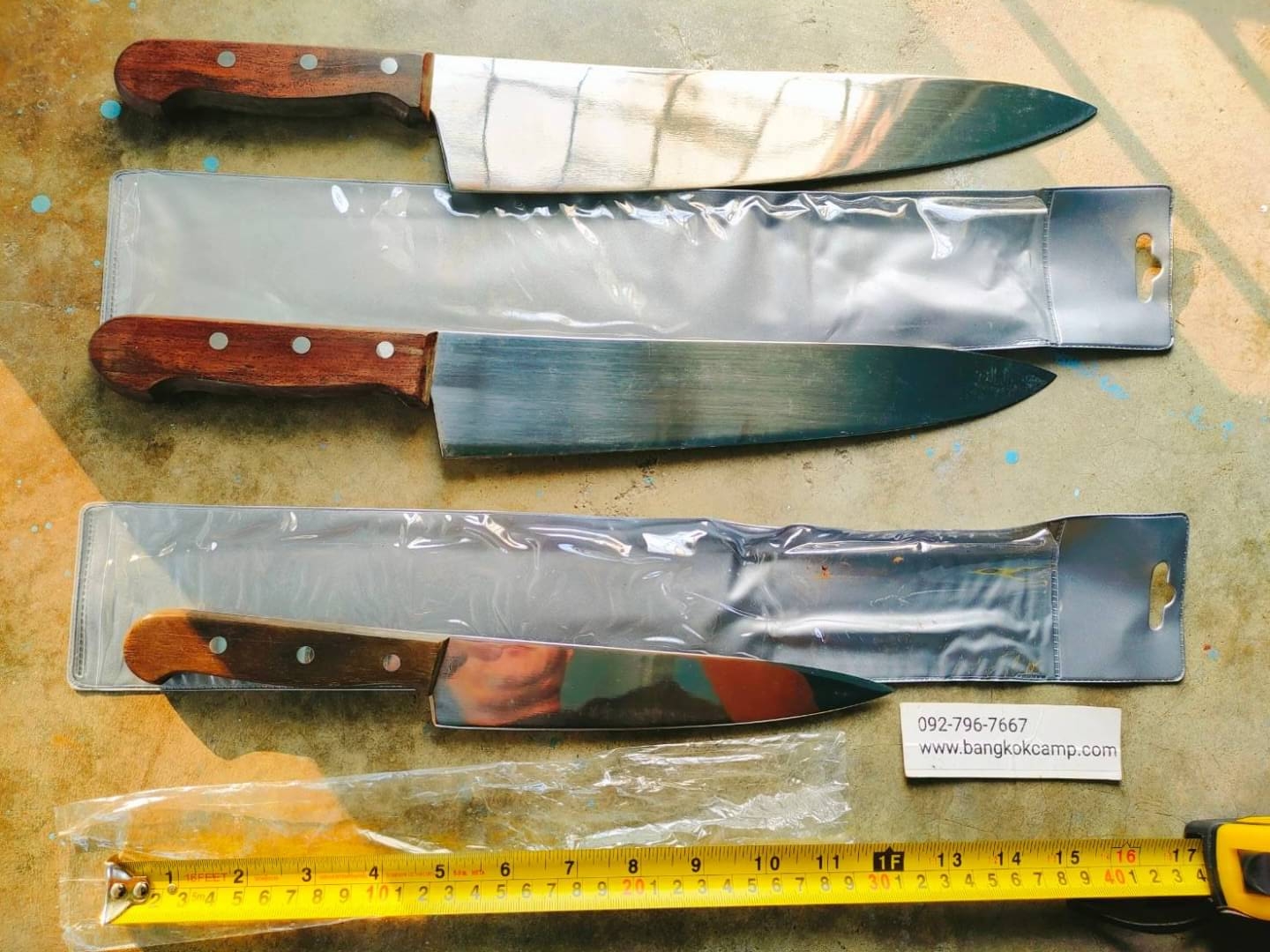 (3เล่ม) มีดเชฟ/มีดครัว VICTORINOX 5.2000.19, 28,30 ROSEWOOD CHEFS 25, 28, 30CM ของใหม่ ของแท้