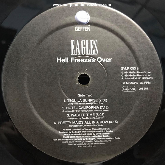 Eagles - Hell Freezes Over