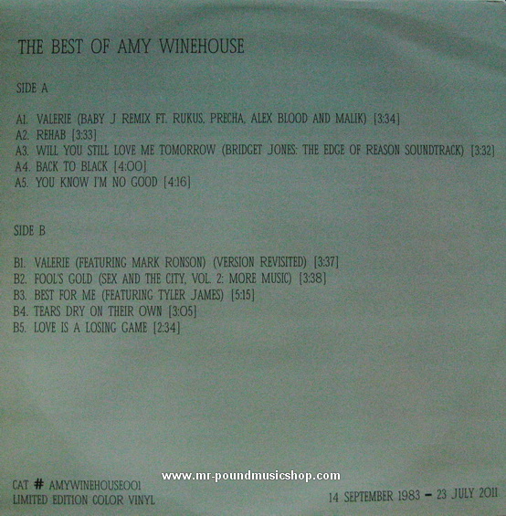 Amy Winehouse - The Best of Amy Winehouse