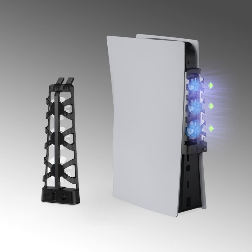 DOBE พัดลมระบายร้อนเครื่อง PS5 รุ่นแรก พัดลม 3 ตัว TP5-1523