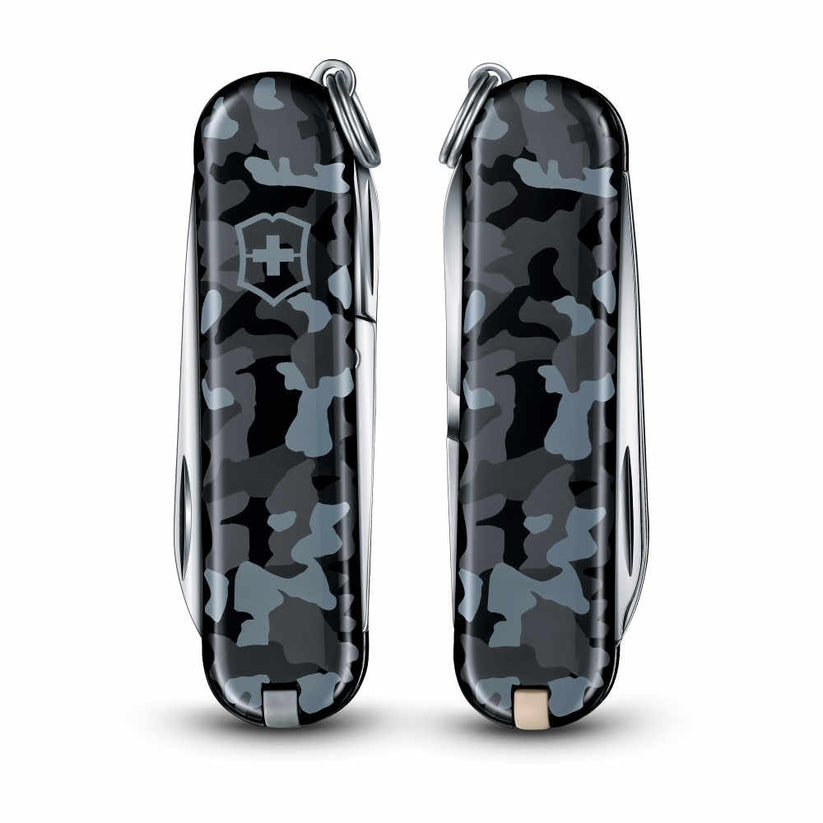 Victorinox Classic SD, NAVY CAMOUFLAGE Handles (0.6223.942) ลายพลางน้ำเงิน