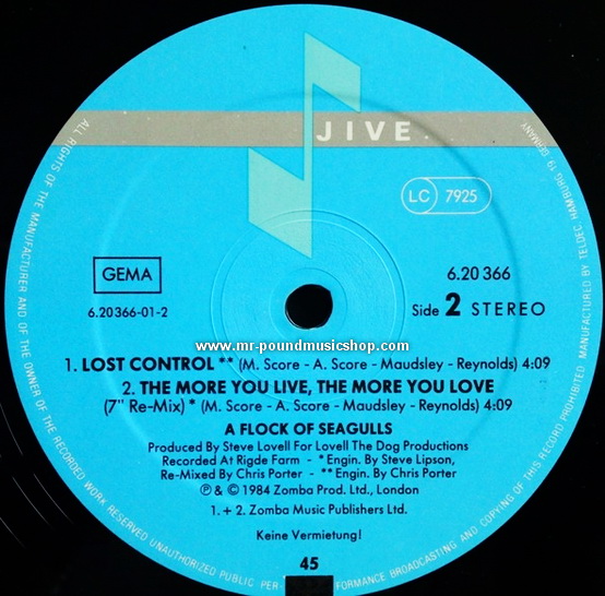 A Flock of Seagulls - The More You Live, The More You Love
