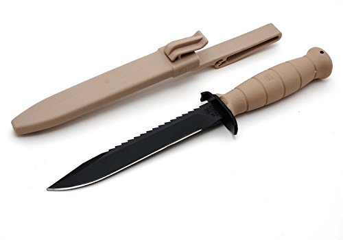 มีดกล๊อก Glock Field Knife, Glock81 Made in Austria ของใหม่ ของแท้ (เป็นมีดขว้าง+ทำเป็นใบหอกได้) ..สีทราย