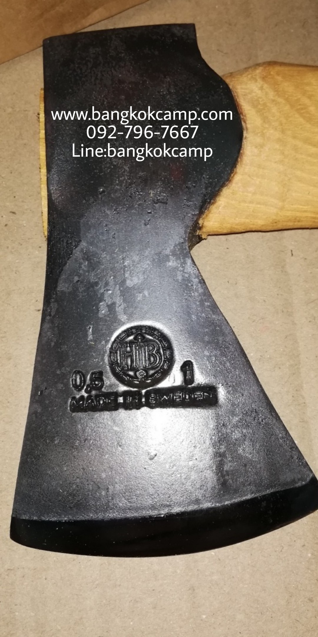 ขวานสวีเดน Hultafor Classic 0.5กก. (1ปอนด์) Made in Sweden (Handmade) พร้อมกล่อง+ซองหน้ง