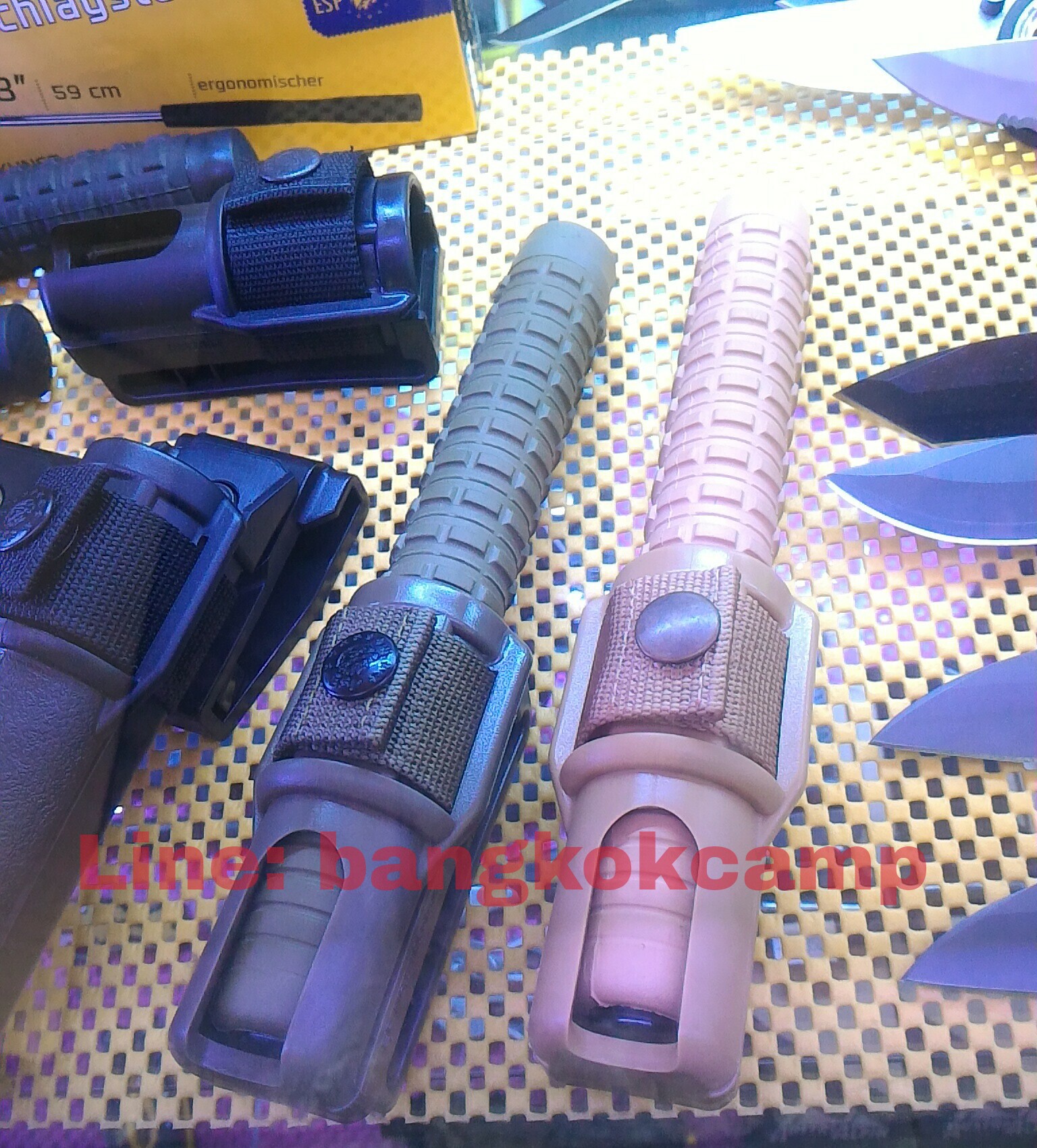 ดิ้ว ESP Expandable Baton Made in E.U. 21นิ้ว สีเขียว (ชุบแข็ง)