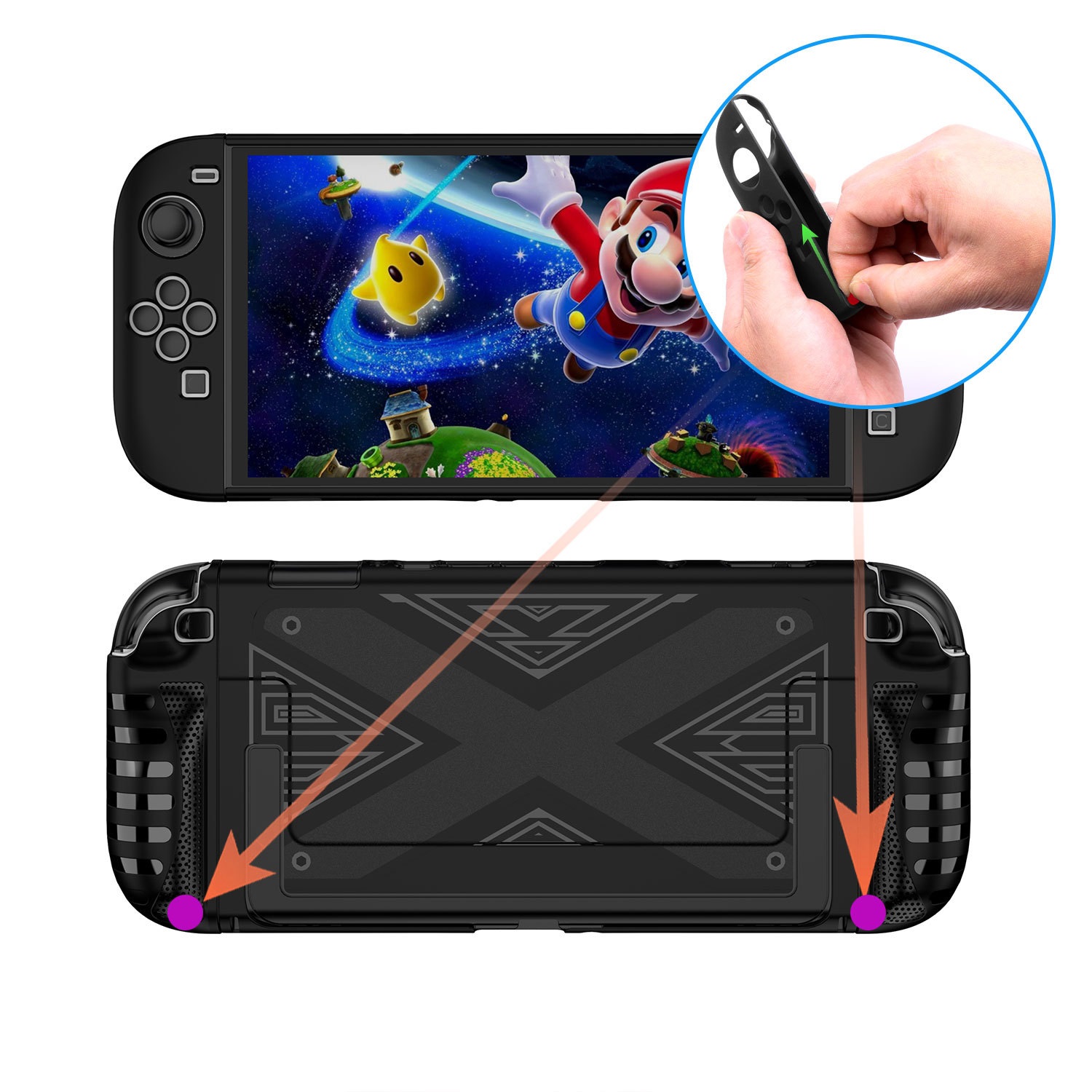 เคส Nintendo Switch 2 (รุ่นปี 2025) พลาสติก+ยางนิ่ม NS2-001