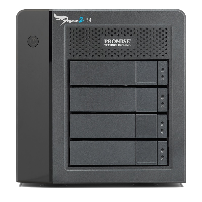 Promise Pegasus2 R4 8TB ฮาร์ดดิสไดรฟ์ความเร็วสูง Thunderbolt2 แบบ Raid
