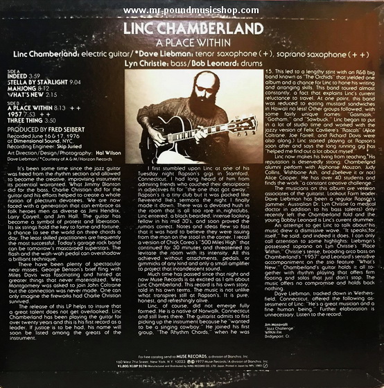 Linc Chamberland - A Place Within