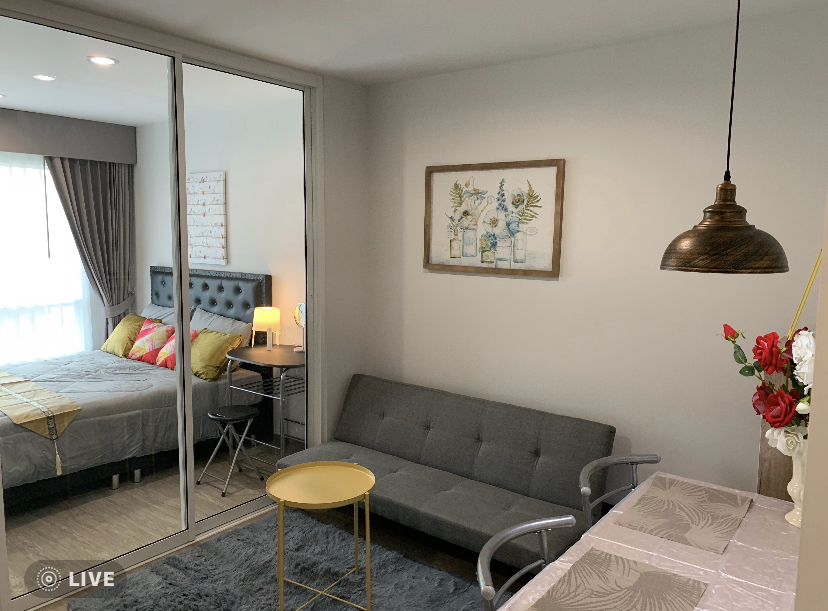 ให้เช่าคอนโด Regent Home Sukhumvit 97/1 ( รีเจ้นท์โฮม สุขุมวิท 97/1 ) 1 ห้องนอน 1 ห้องน้ำ 1 ห้องนั่งเล่น ห้องขนาด 28 ตรม.