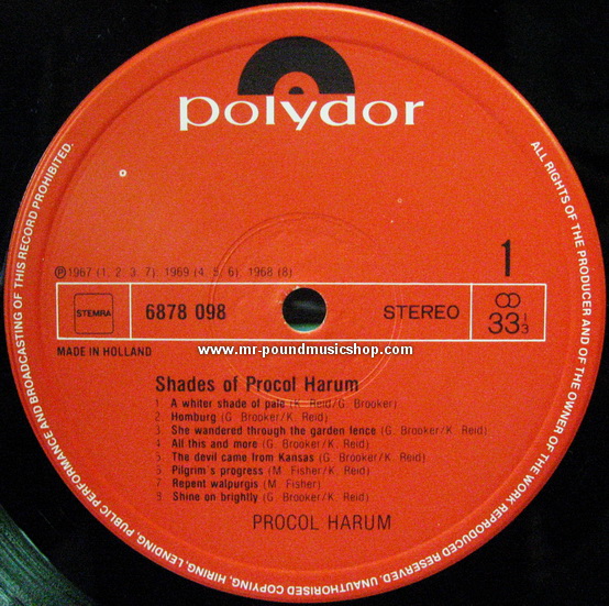 Procol Harum - Shades of Procol Harum / Their Greatest Hits