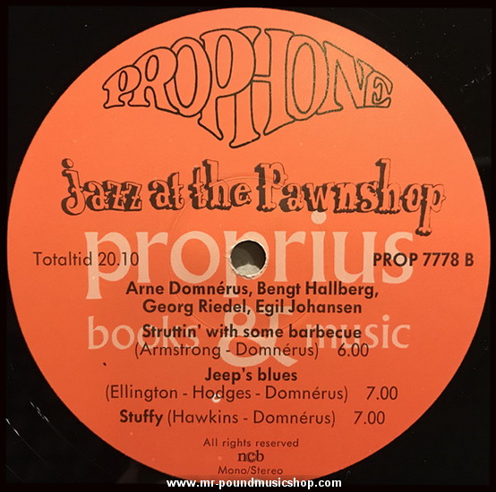 Arne Domnérus - Jazz at the Pawnshop
